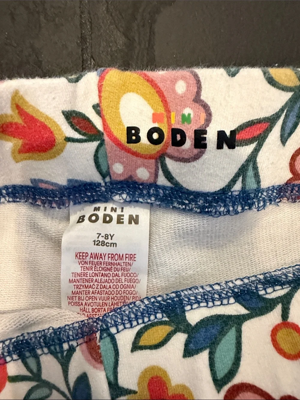 Mini Boden Girls Floral Print Leggings